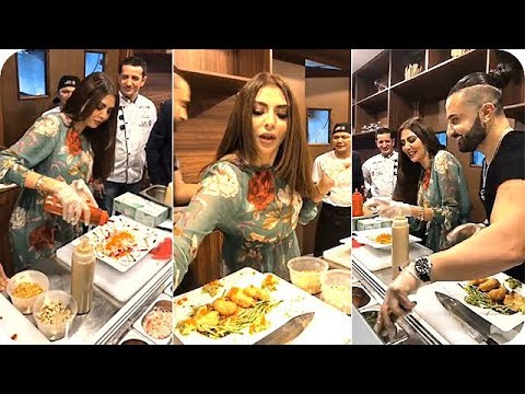 شاهد تحدي مريم حسين وشاب أميركي في الطبخ